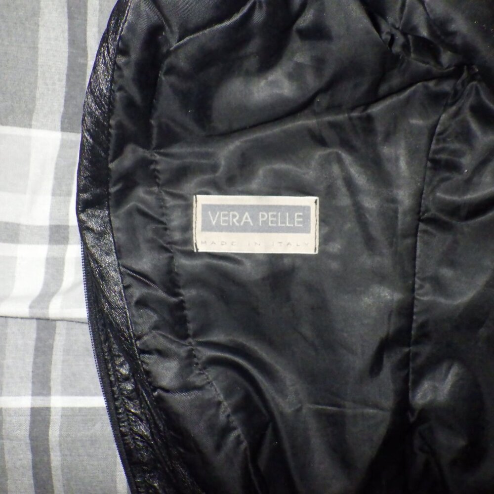 Vintage Vera Pelle Long Leather Jacket - Picture 3 of 3